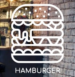 hamburger-front-glass-door-logo